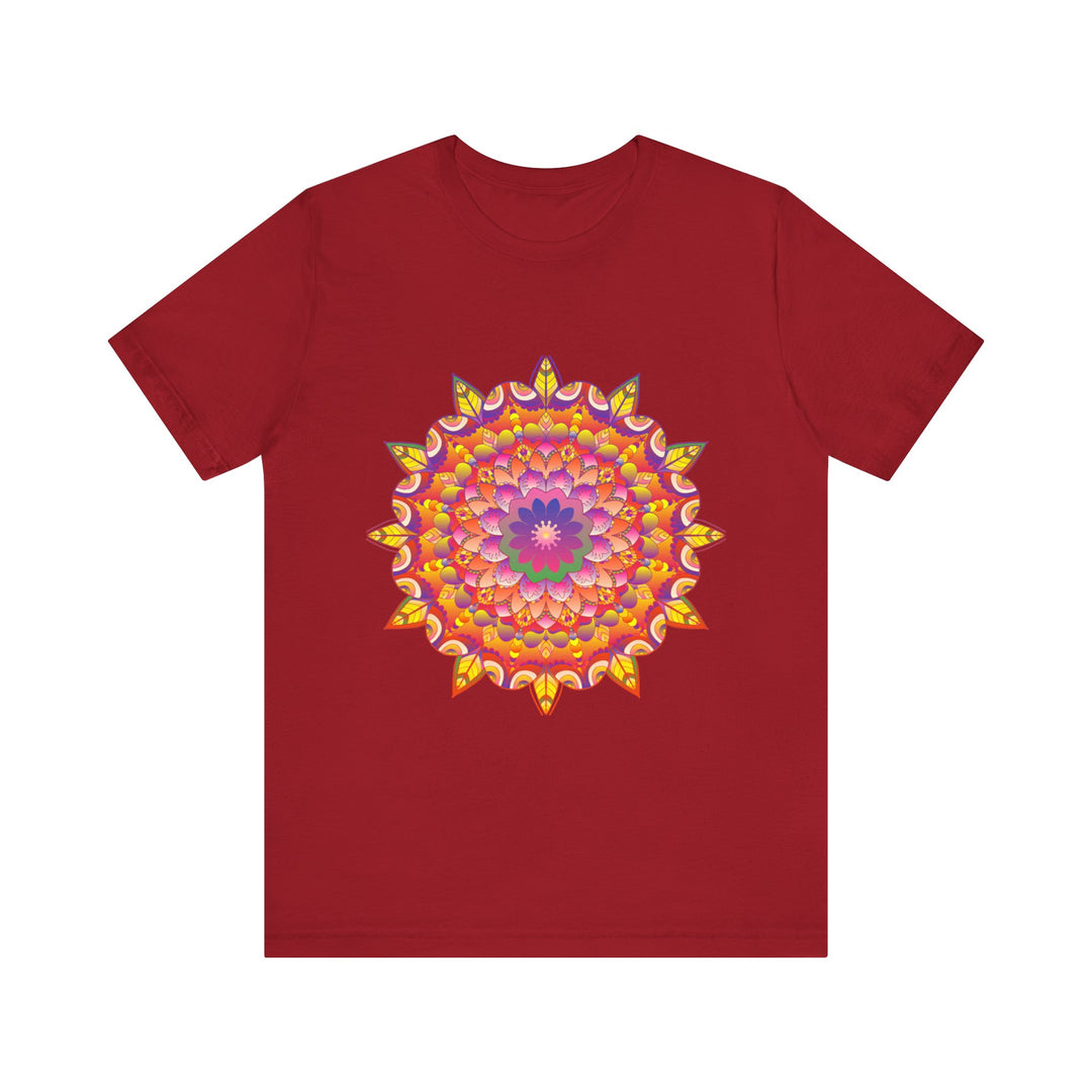 Vibrant Mandala Tee featuring colorful psychedelic art and intricate patterns