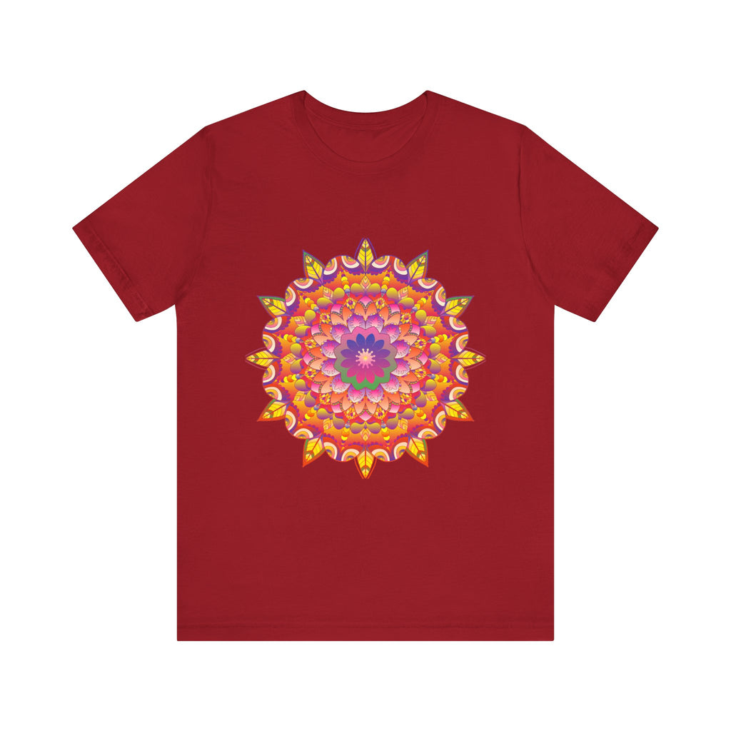 Vibrant Mandala Tee featuring colorful psychedelic art and intricate patterns