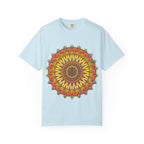 Sunburst Mandala T-Shirt — Vibrant Floral Boho Graphic Tee