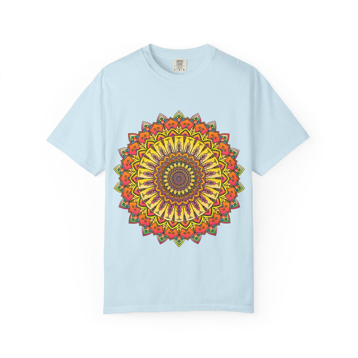 Sunburst Mandala T-Shirt — Vibrant Floral Boho Graphic Tee