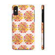 Phone Case - Hand-Drawn Mandala Art - Light Pink Long Description 5