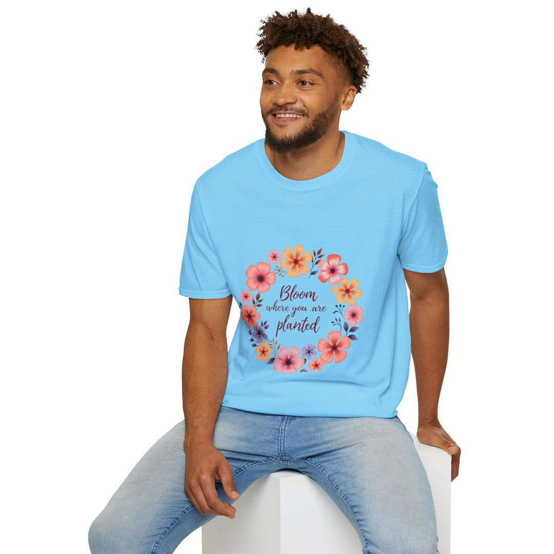 Beautiful floral mandala quote t-shirt, perfect for adding some bohemian flair to your wardrobe