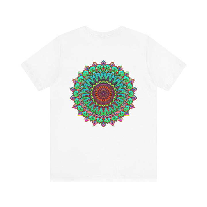 Beautiful and colorful Vibrant Mandala Tee promoting spiritual peace and harmony