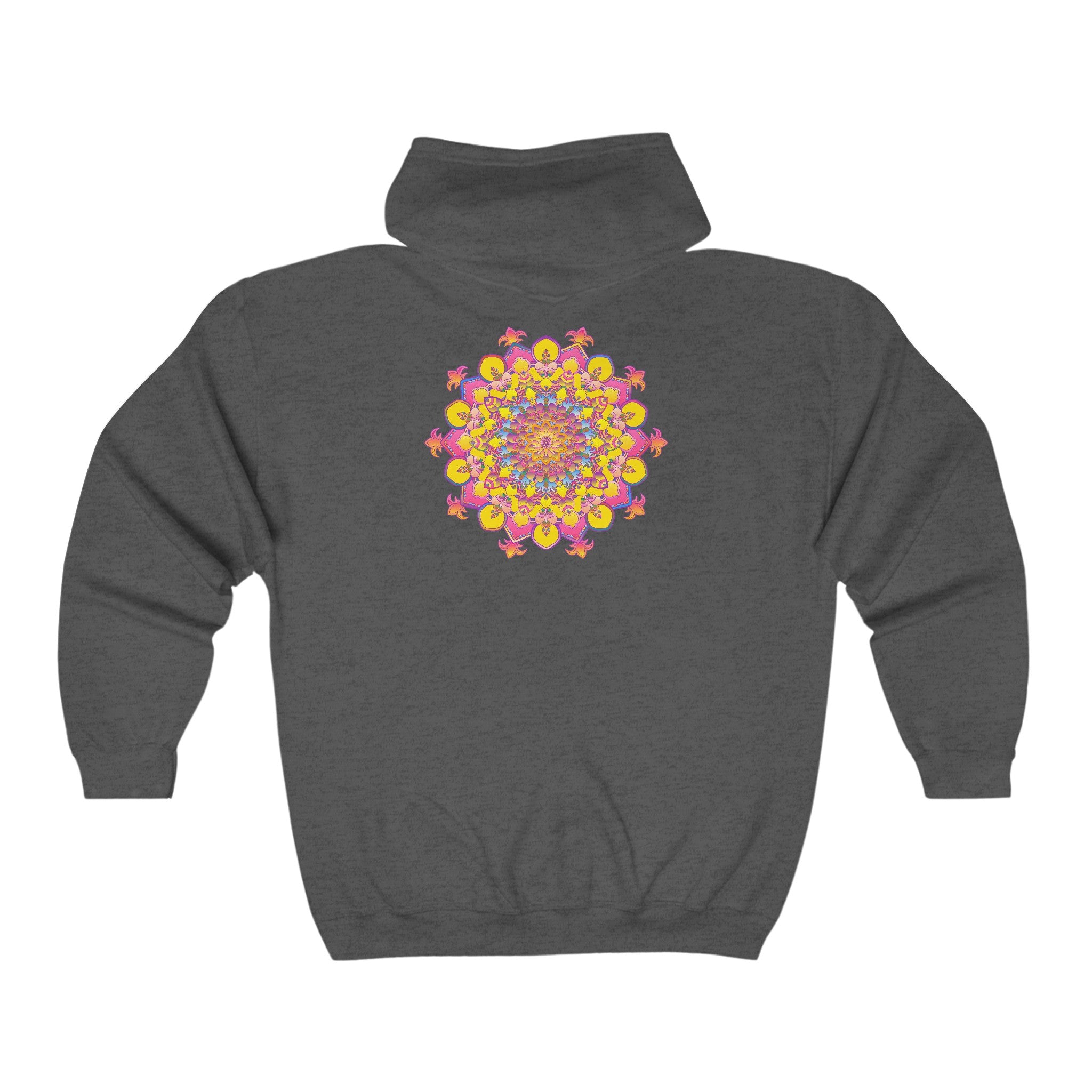 Psychedelic art hoodie with a stunning and vibrant mandala pattern