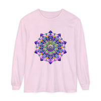 Colorful and intricate mandala design long sleeve t-shirt for all genders