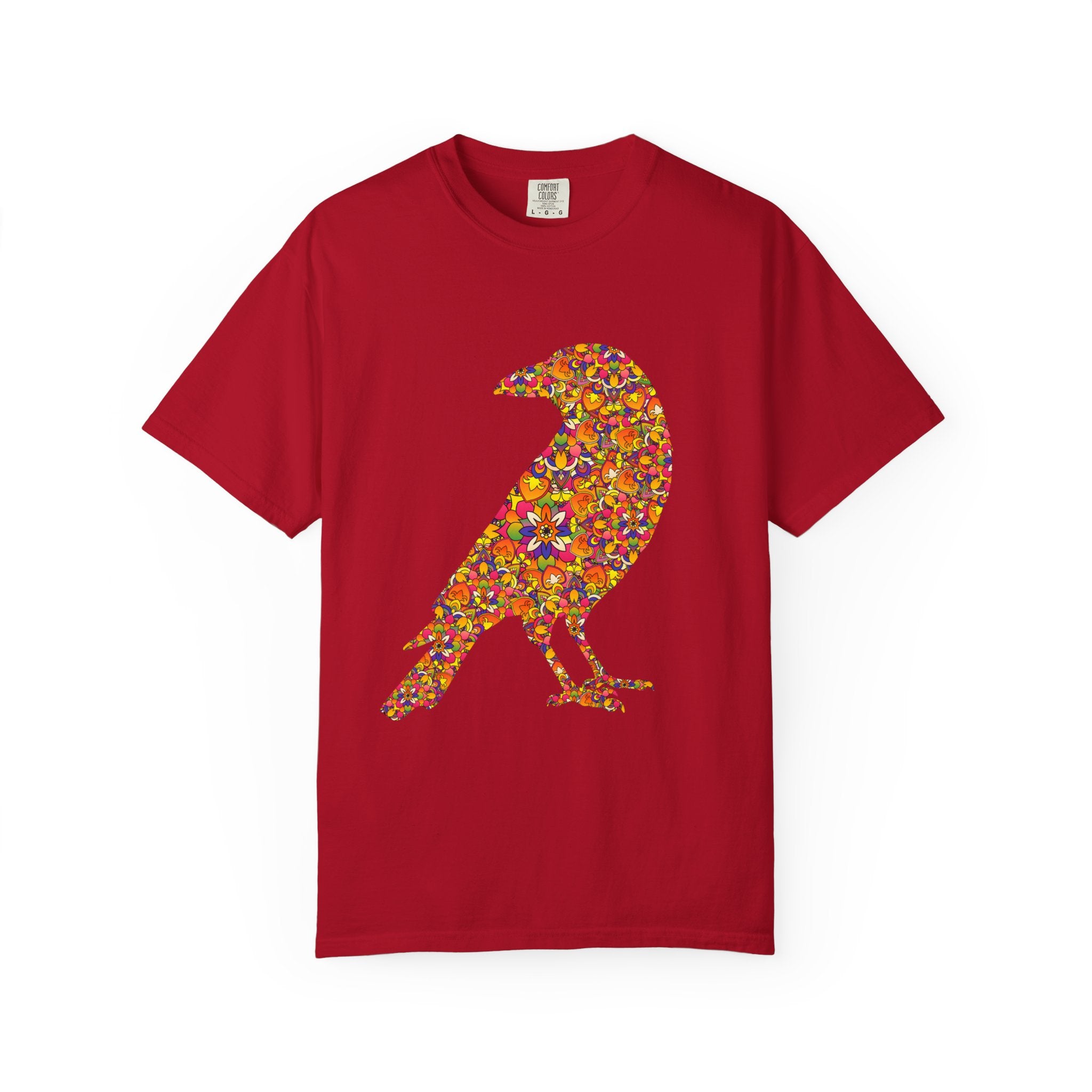 Crow Within ~ Floral Mandala Radiant Raven T-Shirt