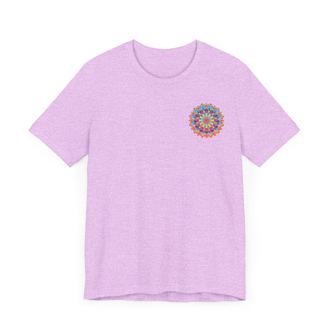 Intricately Designed Mandala Tee with Vibrant Colors and Sacred Meaning