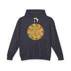 Leichter Unisex-Hoodie mit lebendigem Mandala-Blumenmuster