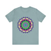 Vibrant Mandala Tee featuring a colorful and intricate design, perfect for adding a pop of color to your wardrobe