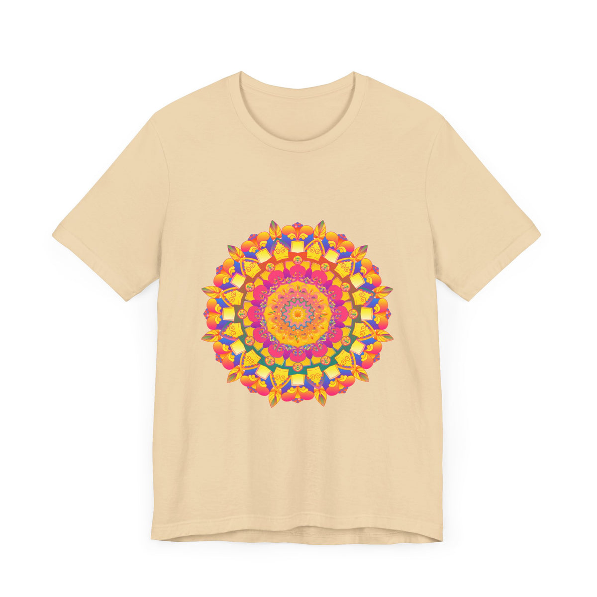 Vibrant and detailed mandala pattern tee in a variety of colors