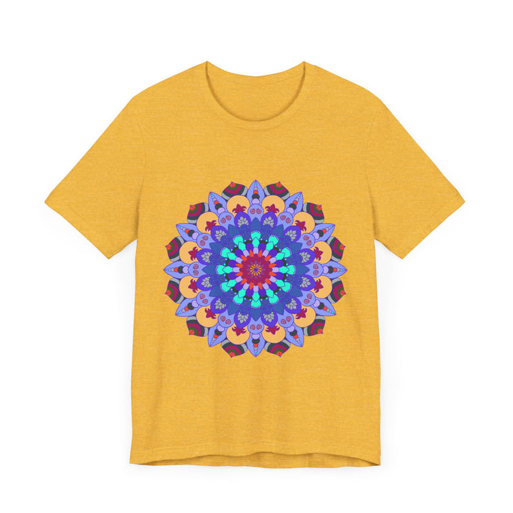 Vibrant Mandala Tee featuring colorful and intricate spiritual art design