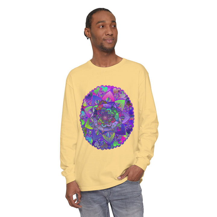 Intricate Mandala Long Sleeve T-Shirt - Psychedelic Art 46