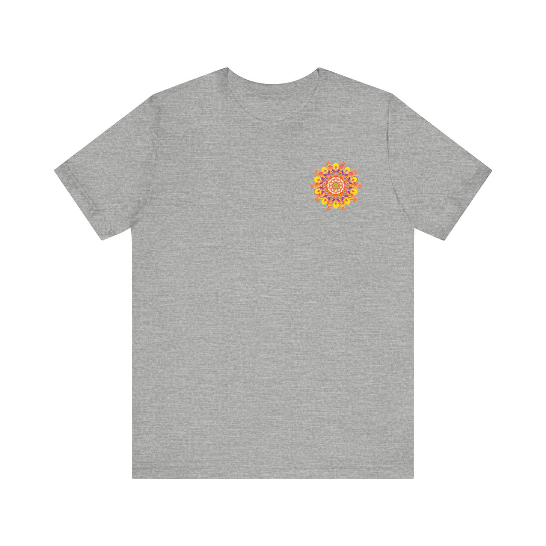 The Vibrant Mandala Tee, a symbol of mindfulness and positivity, inspiring inner serenity