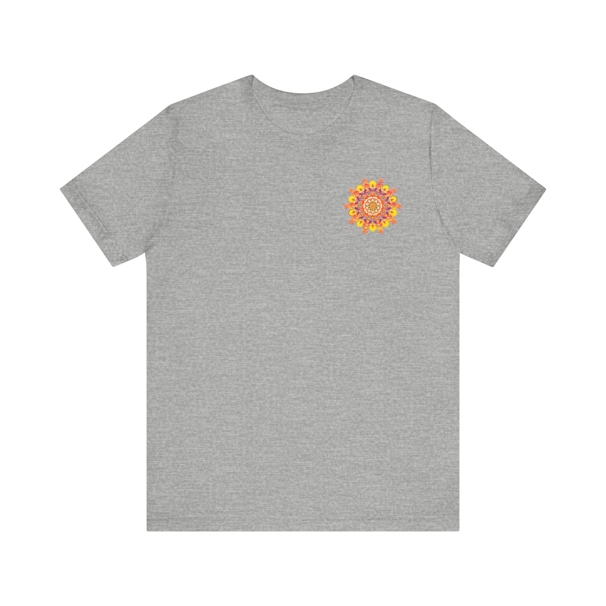 The Vibrant Mandala Tee, a symbol of mindfulness and positivity, inspiring inner serenity