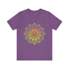 Beautiful and intricate Vibrant Mandala Tee with colorful design and detailed patterns