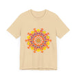 Vibrant Mandala Tee featuring a colorful and intricate design with vibrant hues and detailed patterns, perfect for adding a pop of color to your wardrobe