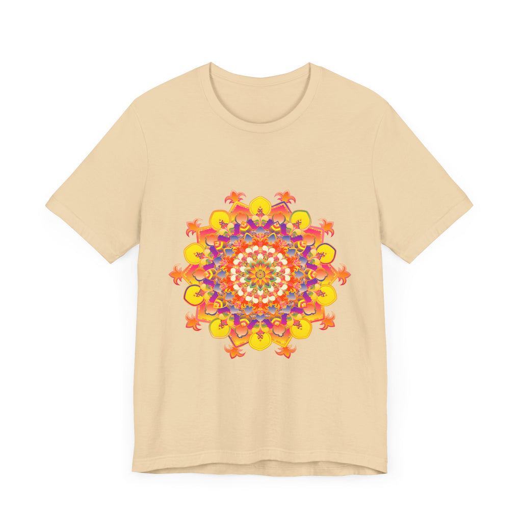 Vibrant Mandala Tee featuring a colorful and intricate design with vibrant hues and detailed patterns, perfect for adding a pop of color to your wardrobe