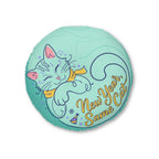Sunbeam Cat Floor Pillow, Cute Round Tufted Cushion
