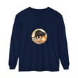 Black Cat and Moon Night Sky T-Shirt with a spooky Halloween theme