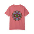 Unisex Mandala T-Shirt featuring intricate hand-drawn mandala art, made with 100% ring-spun cotton and garment-dyed for extra comfort