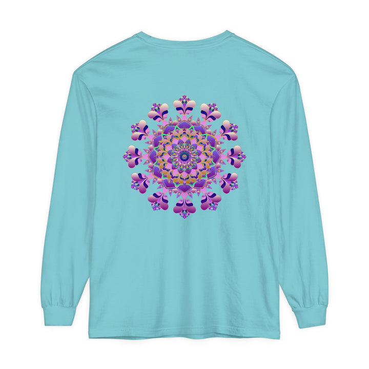 Intricate Mandala Long Sleeve T-Shirt - Unisex, featuring detailed mandala design