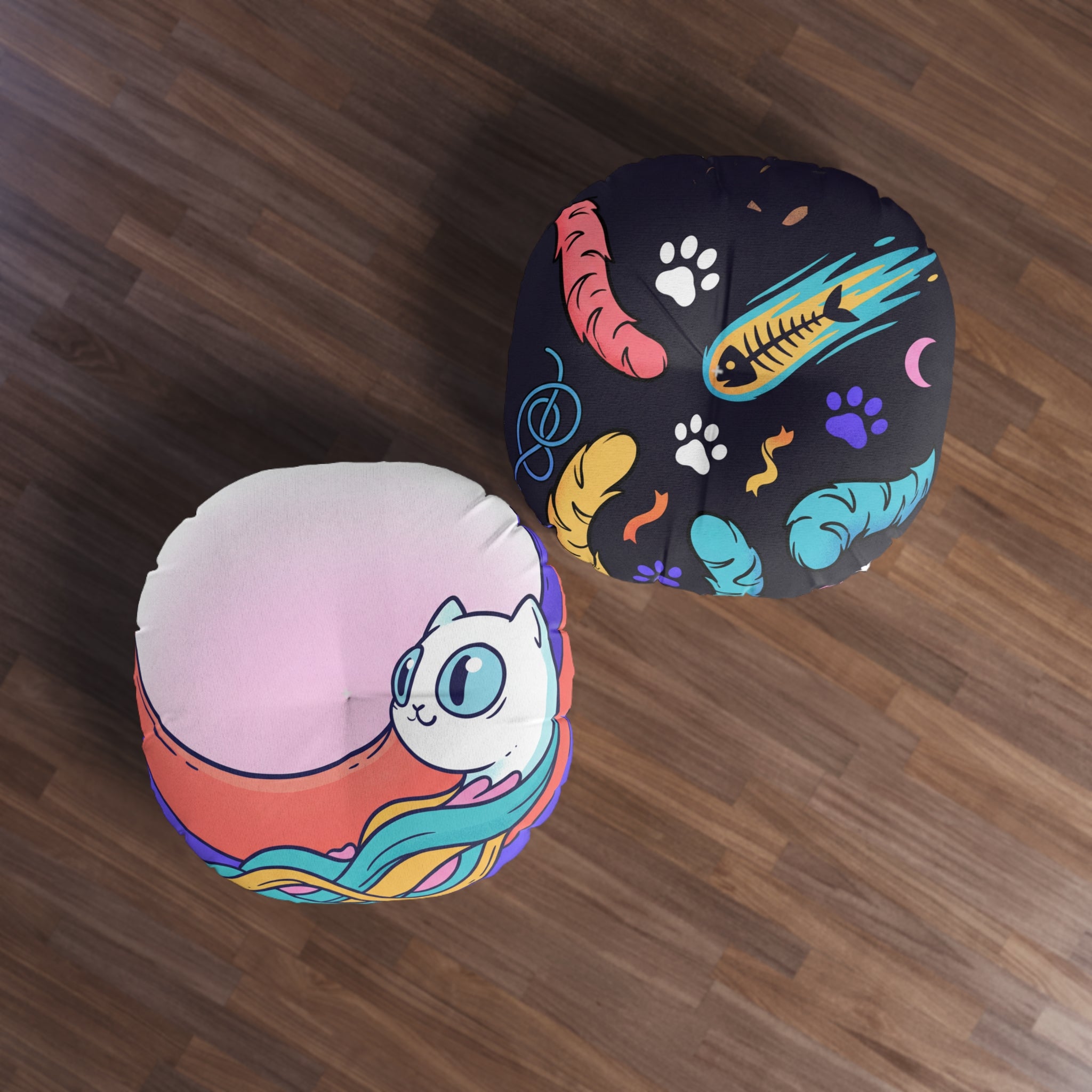 Dreamy Surreal Cat Floor Pillow