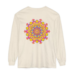 Colorful and intricate mandala design long sleeve t-shirt for all genders
