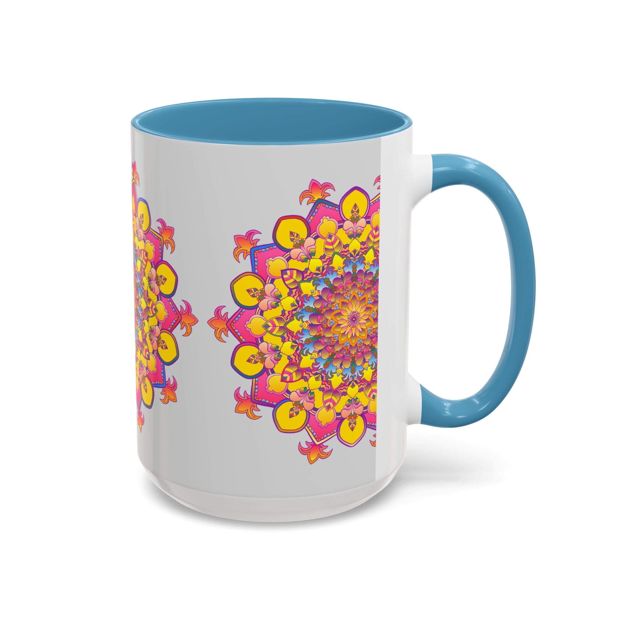 Colorful Mandala Art Mug for Meditation and Relaxation, Perfect for Mindful Tea or Coffee Enjoyment