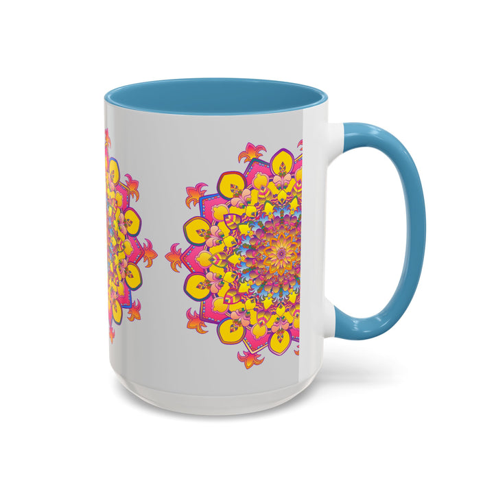 Colorful Mandala Art Mug for Meditation and Relaxation, Perfect for Mindful Tea or Coffee Enjoyment