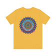 Vibrant Mandala Tee featuring intricate spiritual design for peace and harmony