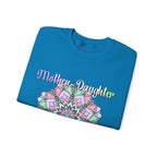 Felpa Girocollo Legame Madre-Figlia — Regalo di Famiglia Mandala Floreale