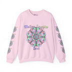 Felpa Girocollo Legame Madre-Figlia — Regalo di Famiglia Mandala Floreale