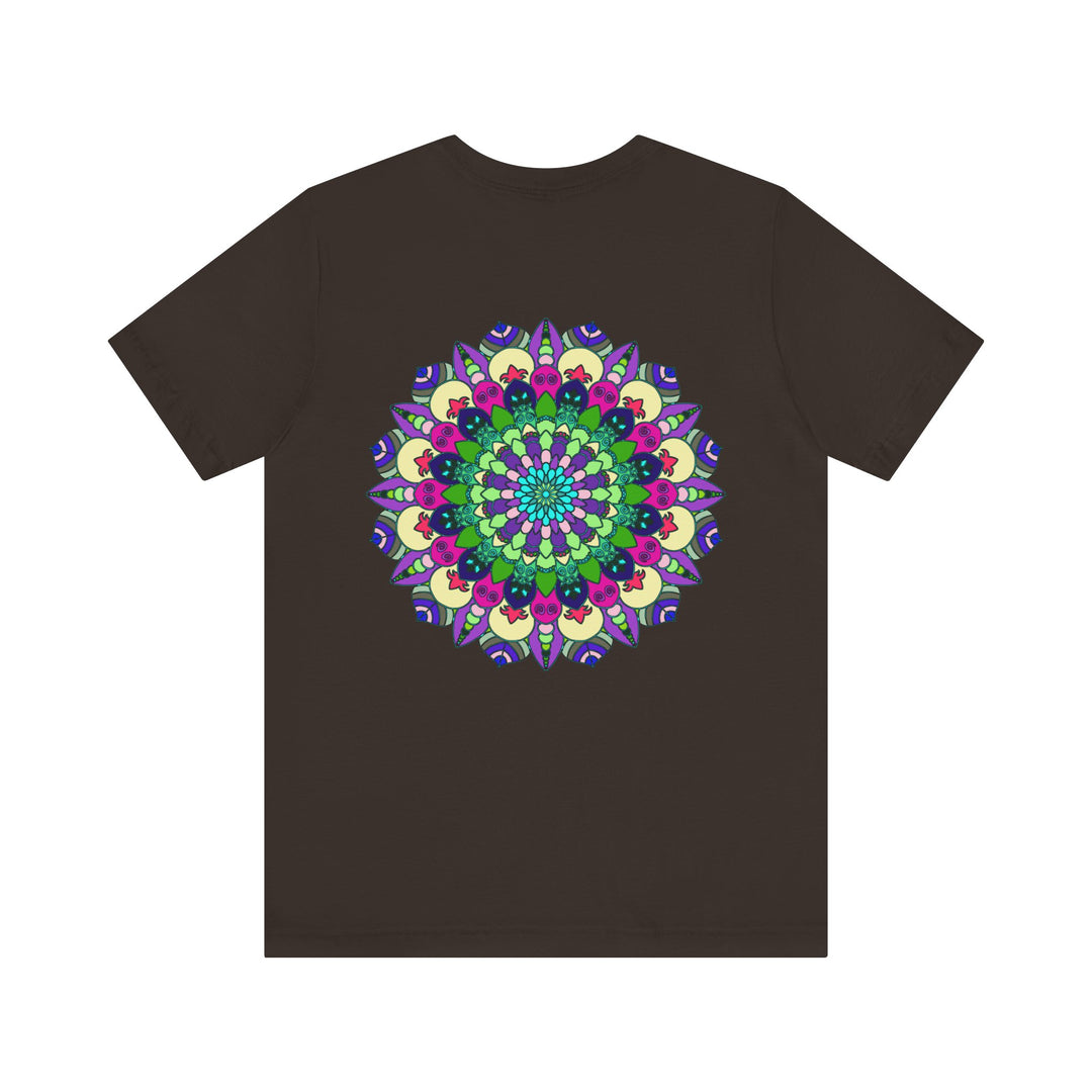 Beautiful mandala tee with intricate design promoting spiritual peace and harmony