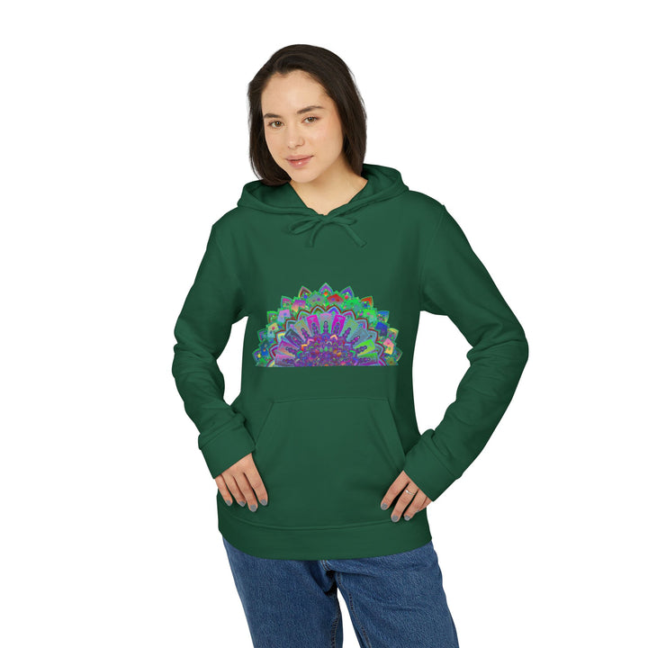 Cozy and stylish Adidas Mandala Fleece Hoodie with custom design