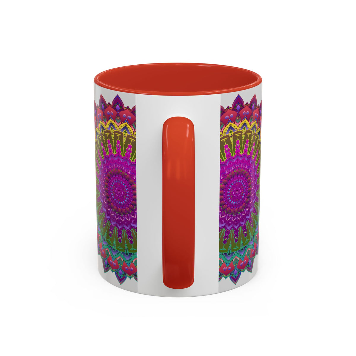 Vibrant Mandala Art Mug with Detailed and Colorful Design