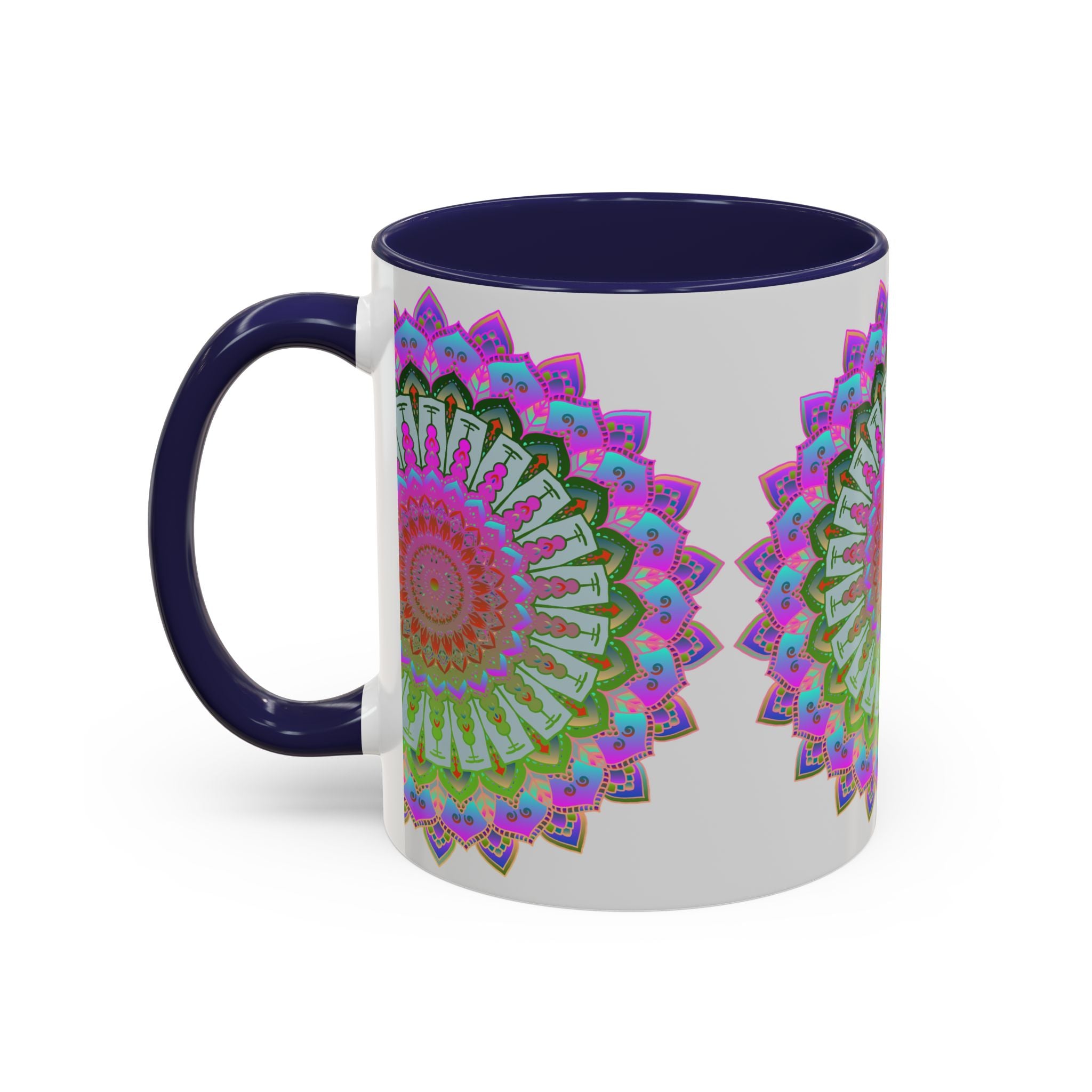 Eye-catching Mandala Art Mug with Colorful and Intricate Design