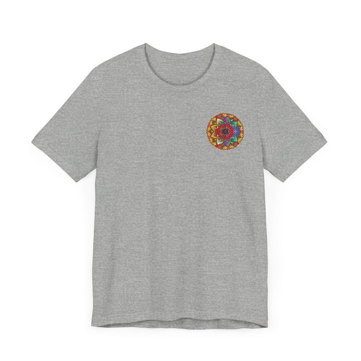 Premium Mandala Peace & Harmony T-Shirt featuring a colorful and spiritual mandala design