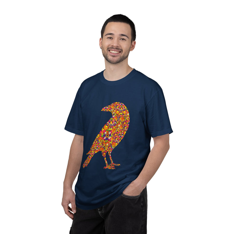 Crow Within ~ Floral Mandala Radiant Raven T-Shirt