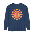 Colorful and intricate mandala design long sleeve t-shirt for all genders