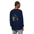 Black Cat Watercolor Dream Long Sleeve T-Shirt with vibrant watercolor cat design