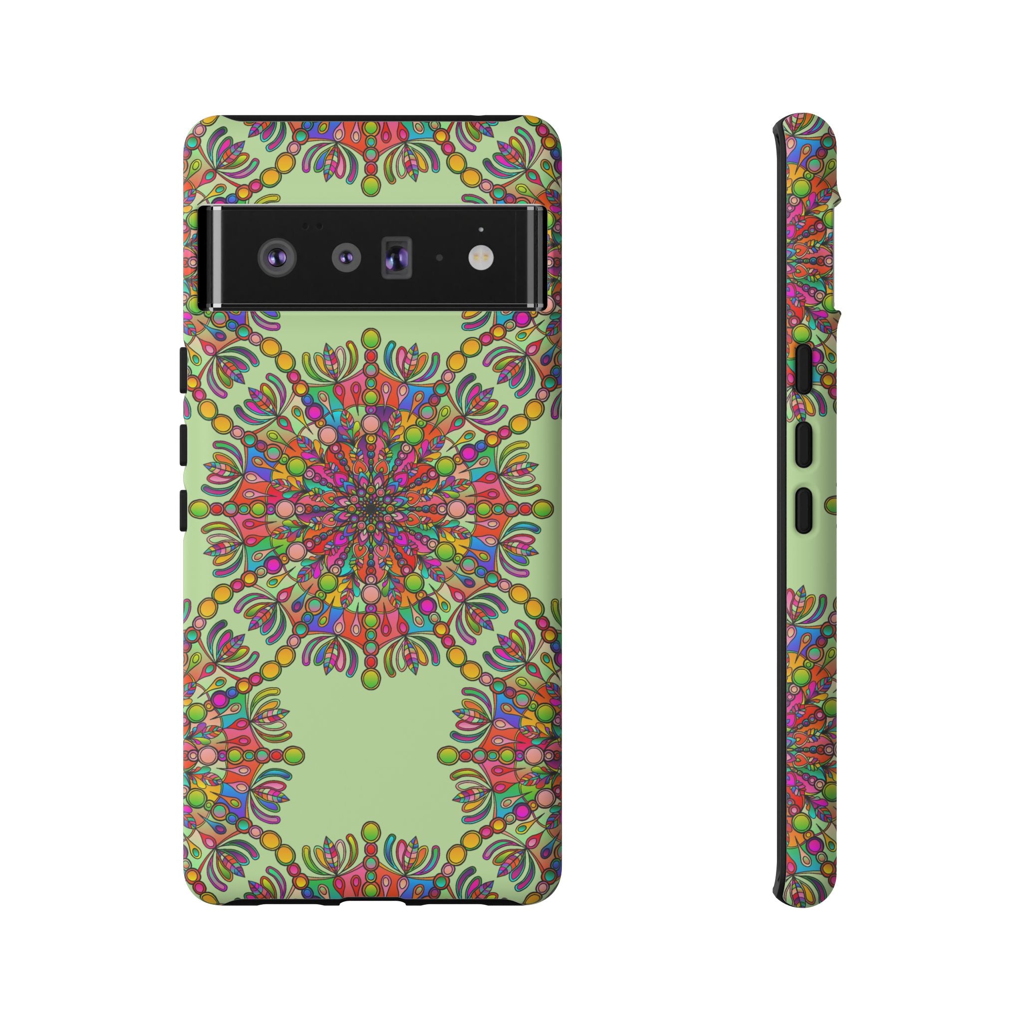 Vibrant Mandala iPhone & Google Pixel Case | Tough Cases