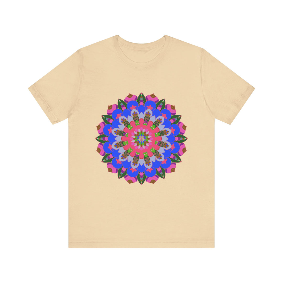 Vibrant and eye-catching Colorful Mandala Geometric T-Shirt with intricate design