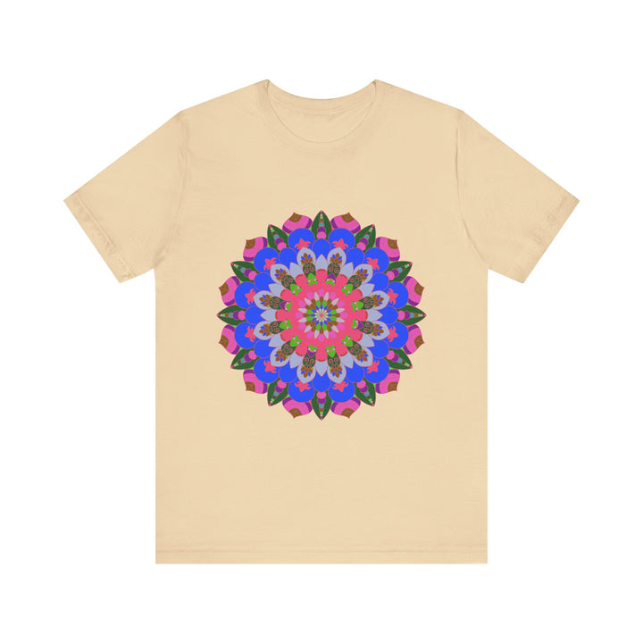 Vibrant and eye-catching Colorful Mandala Geometric T-Shirt with intricate design