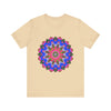 Vibrant and eye-catching Colorful Mandala Geometric T-Shirt with intricate design