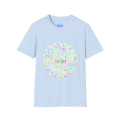 Colorful and intricate mandala design t-shirt with unique and eye-catching pattern