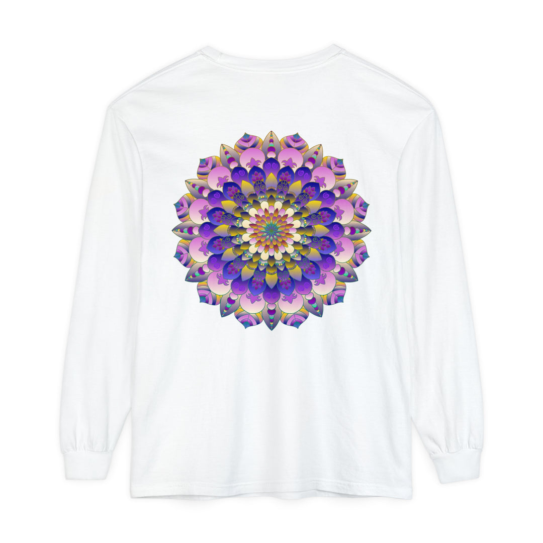 Colorful Mandala Long Sleeve T-Shirt - Psychedelic Art image 18