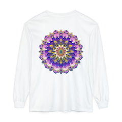Colorful Mandala Long Sleeve T-Shirt - Psychedelic Art image 18