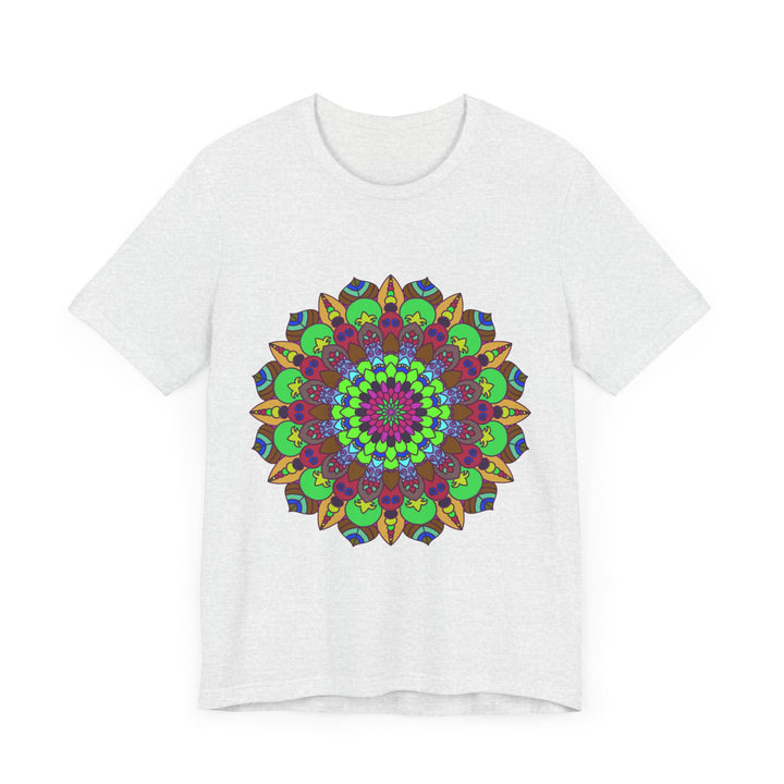 Vibrant Mandala Tee featuring a cosmic and interconnected design, perfect for adding a pop of color and spiritual energy to your wardrobe