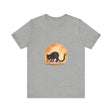 Black Cat & Moon Halloween T-Shirt with Witches and Cauldron