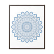 Steel Blue Mandala Handmade Art - Perfect for Wall Decor